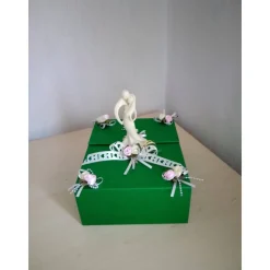 Geschenkbox Hochzeit Dekoration – Edle Geldgeschenkbox mit Paar-Figur & Magnetverschluss