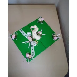 Geschenkbox Hochzeit Dekoration – Edle Geldgeschenkbox mit Paar-Figur & Magnetverschluss