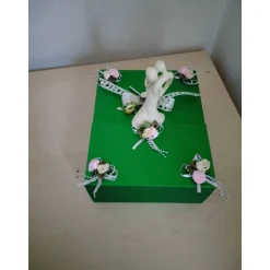 Geschenkbox Hochzeit Dekoration – Edle Geldgeschenkbox mit Paar-Figur & Magnetverschluss