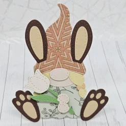 Geschenkbox Ostern | Handgefertigt | Gelbe Tulpen & Blumenmeer | Box für Geld & Gutscheine | Mit abnehmbarem Anhänger