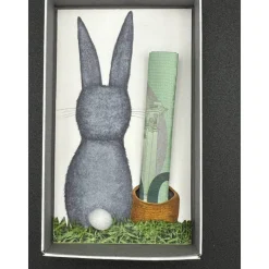 Geschenkbox Ostern: Handgemalte Osterhasen-Box für Geldgeschenke & Gutscheine