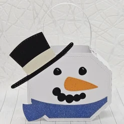 Geschenkbox Schneemann mit Zylinder – Originelle Geschenkverpackung für kleine Überraschungen