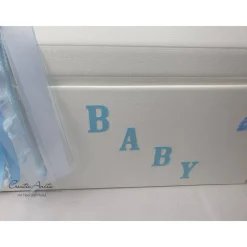 Geschenkbox Truhe Taufe Geburt Baby Blau Erinnerungstruhe