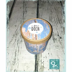 Geschenk/Dekobecher "für Dich", hellblau