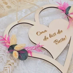 Geschenke von Enkelkindern | Oma ist die Beste | Opa ist der Beste | Holzschild mit Spruch | Geschenke für Großeltern |