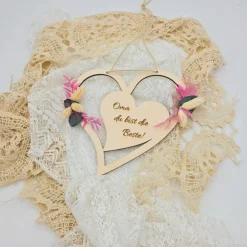 Geschenke von Enkelkindern | Oma ist die Beste | Opa ist der Beste | Holzschild mit Spruch | Geschenke für Großeltern |