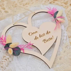 Geschenke von Enkelkindern | Oma ist die Beste | Opa ist der Beste | Holzschild mit Spruch | Geschenke für Großeltern |