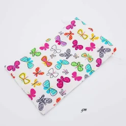 Geschenkebeutel Schmetterlinge Frühling – Stoffbeutel, 16x26 cm, wiederverwendbar, Baumwolle