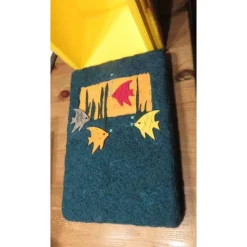 Geschenkebox " Fische ", befilzte Polystyrolschachtel