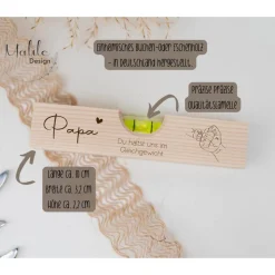 Geschenkidee für Papa, Vatertagsgeschenk, Wasserwaage, Geschenk Papa, Geburtstag, Vatertag, Weihnachtsgeschenk, Gesc