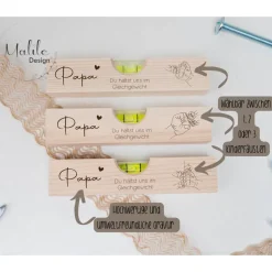 Geschenkidee für Papa, Vatertagsgeschenk, Wasserwaage, Geschenk Papa, Geburtstag, Vatertag, Weihnachtsgeschenk, Gesc