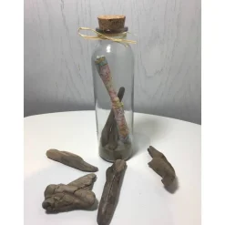 Geschenkidee Urlaub im Glas, Sand, Muscheln, Landkarte, Treibholz, Kieselsteine