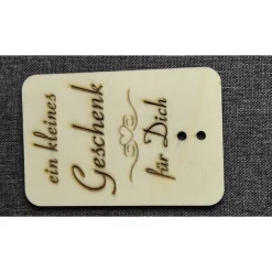 Geschenkkarte aus Holz – Geldgeschenk mit Lasergravur für besondere Anlässe