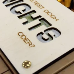 Geschenkkarten Holz „Nichts