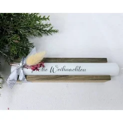 Geschenkkerzen - Stabkerze mit Spruch -
