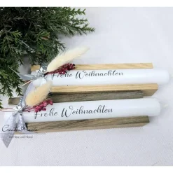 Geschenkkerzen - Stabkerze mit Spruch -
