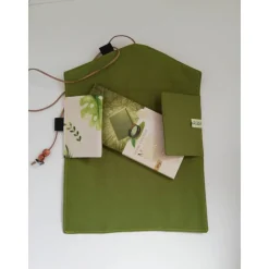 Geschenkkuvert Gutscheinkuvert Stoffkuvert Stoffumschlag Faultier Upcycling