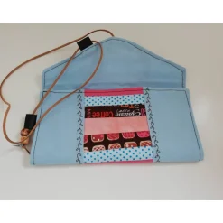 Geschenkkuvert Gutscheinkuvert Stoffkuvert Stoffumschlag Kaffee Upcycling