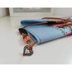 Geschenkkuvert Gutscheinkuvert Stoffkuvert Stoffumschlag Kaffee Upcycling