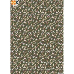 Geschenkpapier Bunte Osterzeit, 15 Bogen mit 5 verschiedenen floralen und graphischen Mustern