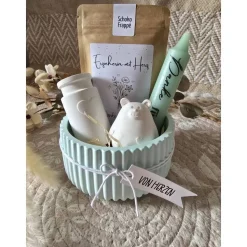 Geschenkschale aus Raysin – Handgemachtes Mitbringsel & Abschiedsgeschenk personalisierbar