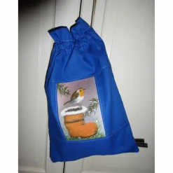 Geschenksäckchen, Nikolaus, Weihnachten, Rotkehlchen, Nikolausstiefel, Unikat hessmade