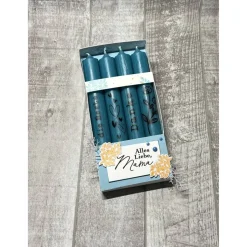 Geschenkset „Alles liebe Mama“ Muttertag Geburtstag dekorative Kerzen (die Beste, Danke, Herzen, Blume) Verpackung