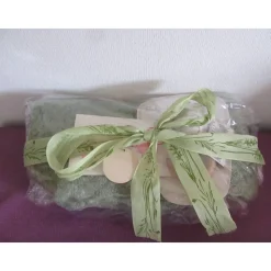 Geschenkset Baby zur Geburt - Babydecke grün