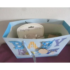 Geschenkset Baby zur Geburt - Babydecke grün