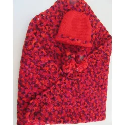 Geschenkset Baby zur Geburt - Babydecke mit Mütze und Schühchen