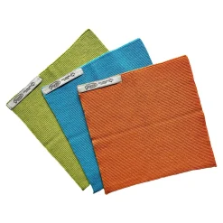 Geschenkset "BGZ"-bunt,  8-teilig:  Tiroler Reine Seifen, Tücher orange-türkis-lime, plastikfrei