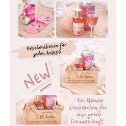 Geschenkset „Ein kleines Dankeschön“ , Dankeschön-Geschenk für Freundin, Personalisierte Geschenkbox
