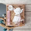 Geschenkset "Engelslicht" in einer Holzbox ~ Stabkerze Ständer ~ Deko Engel Weihnachten