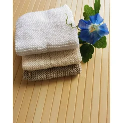 Geschenkset 3er Packung Waschlappen, Spültücher, Wellnesstücher mit 1 Stück Seife