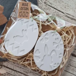 Geschenk-Set "Frohe Ostern" ~ Ostern in der Tüte ~ Geschenktütchen Osterei ~ Mitbringsel ~ Anhänger ~ Deko