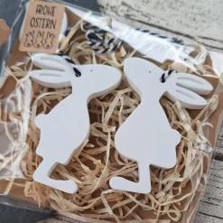 Geschenk-Set "Frohe Ostern" ~ Ostern in der Tüte ~ Geschenktüte Osterhase ~ Mitbringsel Anhänger