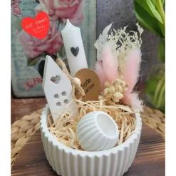 Geschenkset Geburtstag,Mitbringsel,Geschenkidee Geburtstag,Kerzenständer,Kerze mit Spruch,Muttertag,Geschenk Kollegen