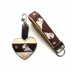 Geschenk-Set "Golden Retriever" aus Schlüsselanhänger und Taschenanhänger