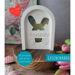 Geschenkset Ostern, Mitbringsel, Geschenk aus Raysin, Gutscheinbox, Verpackung Geldgeschenk, Frohe Ostern