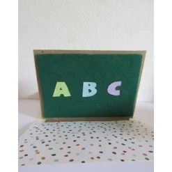 Geschenkset personalisiert - Einschulungskarte mit Schlüsselanhänger