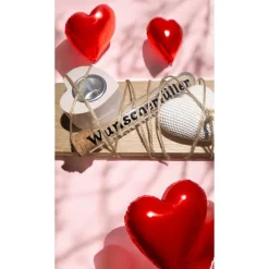 Geschenkset Wunscherfüller – Handgemachtes Geldgeschenk mit Herz-Teelicht & Keraflott-Deko