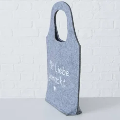 Geschenktasche Filz 3 verschiedene Sprüche Geschenktüte