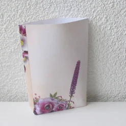 Geschenktüte Helleboro, 2 Stück Bodenbeutel-Papiertüten mit Christrosen