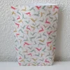 Geschenktüte Hirschmosaik, mit springenden Hirschen, 2 Stück Bodenbeutel-Papiertüten