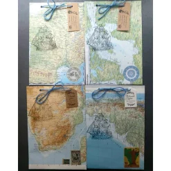 Geschenktüten aus Weltatlasseiten