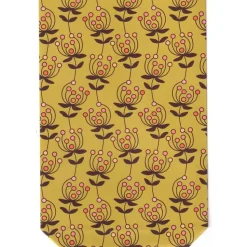 Geschenktüten Autumn flowers, 5 Papiertüten, Bodenbeutel mit stilisierten Blumen in herbstlichen Farben