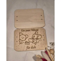 Geschenkverpackung aus Holz Geldgeschenk oder Gutschein stilvoll verpackt