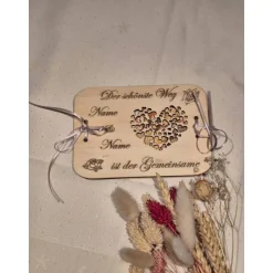 Geschenkverpackung aus Holz Geldgeschenk oder Gutschein für Hochzeit stilvoll verpackt und personalisierbar