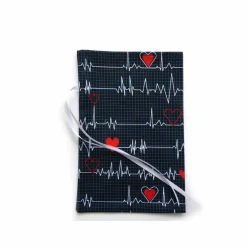 Geschenkverpackung aus Stoff - Mein Herz schlägt für Dich - Stoffbeutel Geschenksäckchen