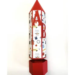 Geschenkverpackung Buntstift: Handgemachte Geschenkbox aus Karton zur Einschulung (6,2 x 22 cm)